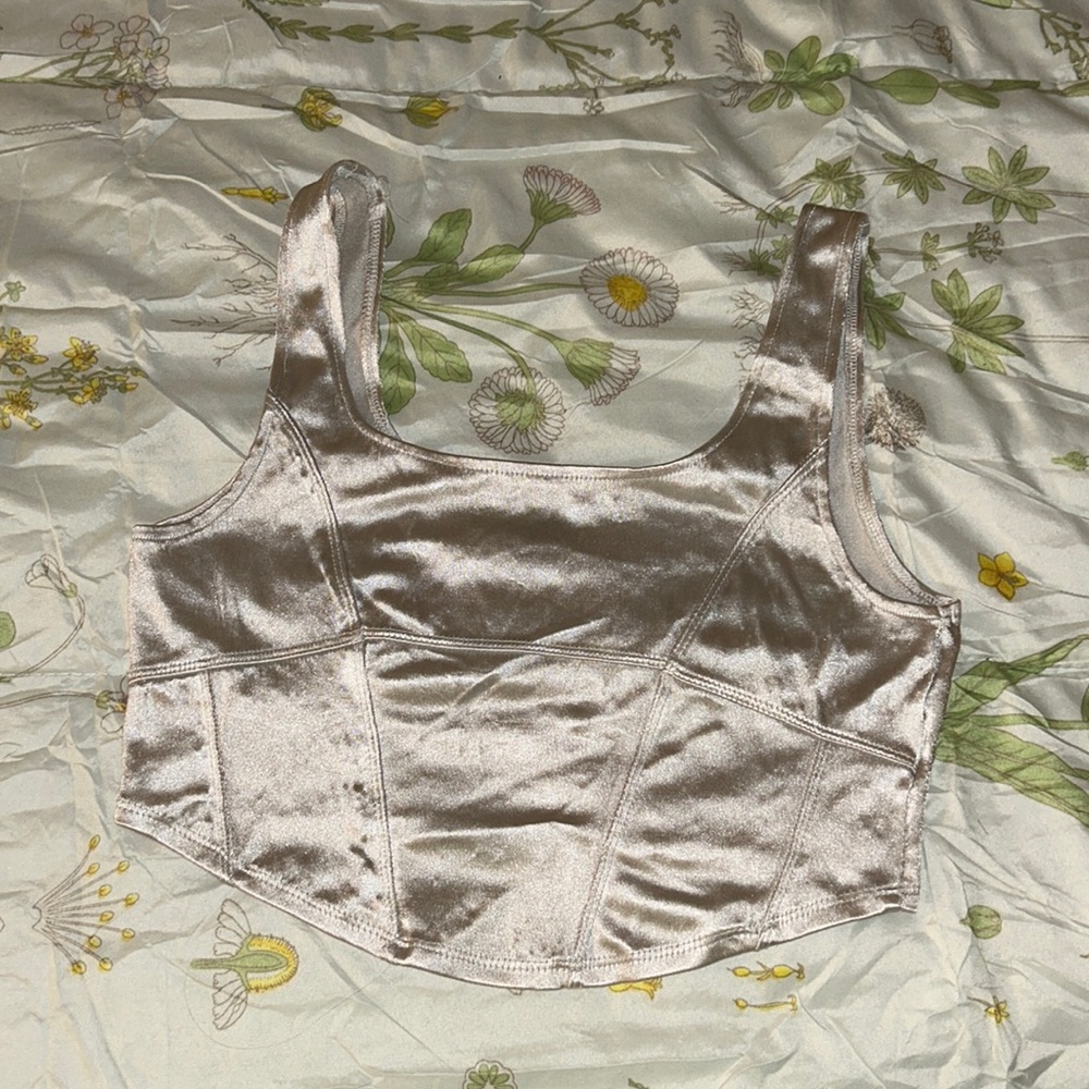 H&M Shimmery White Tank